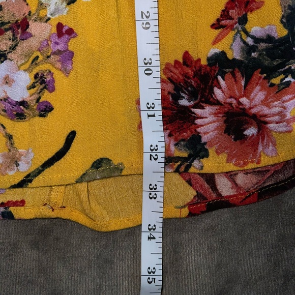 Umgee Boho Flower Dress Marigold with Flowers - Picture 10 of 10